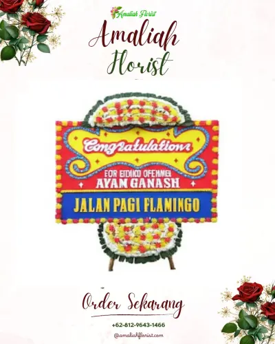 Bunga Papan Congratulation di Kawasan Industri Ringroad Purwokerto